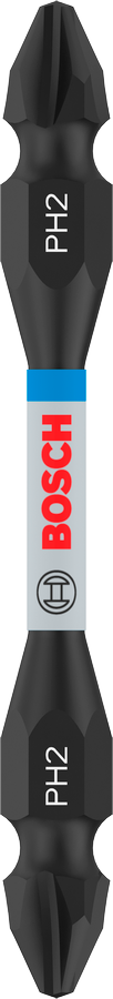 Bosch Pro Impact Schrauberbit mit Doppelklingen und Pick and Click-Einsätzen, PH2, 65 mm
