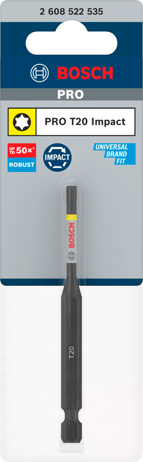 Bosch Pro Torx Impact Bit, T20, 90 mm