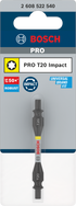 Bosch Pro Impact Schrauberbit mit Doppelklingen und Pick and Click-Einsätzen, PH2, 65 mm