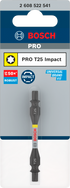 Bosch Pro Impact Schrauberbit mit Doppelklingen und Pick and Click-Einsätzen, PH2, 65 mm