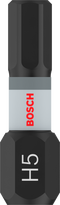 Bosch Pro Hex Impact Bit, H5, 25 mm, 2-tlg.