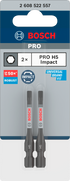Bosch Pro Hex Impact Bit, H5, 25 mm, 2-tlg.