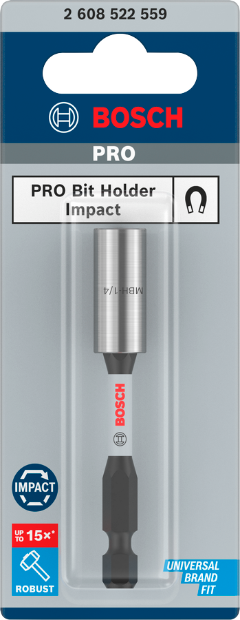 Bosch PRO Standard Bit Holder Impact, 60 mm