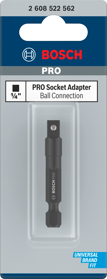 Bosch PRO Socket Adapter mit Kugelverbindung, 1/2", 50 mm - MELTEC GmbH