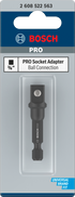 Bosch PRO Socket Adapter mit Kugelverbindung, 1/2", 50 mm - MELTEC GmbH