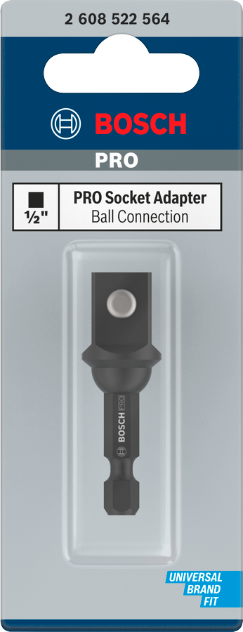 Bosch PRO Socket Adapter mit Kugelverbindung, 1/2