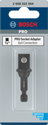Bosch PRO Socket Adapter mit Kugelverbindung, 1/2", 50 mm - MELTEC GmbH