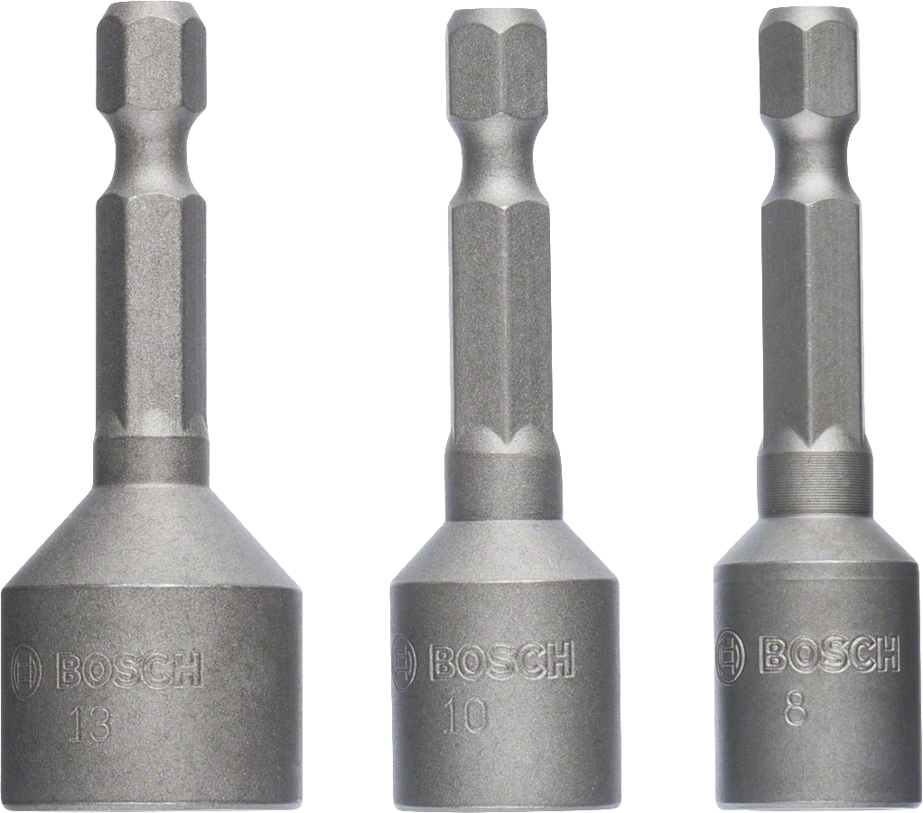 Bosch 3-teiliges Steckschlüsselpack, 8/10/13 mm - MELTEC GmbH