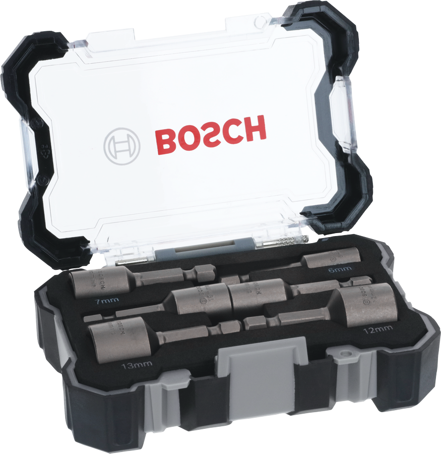 Bosch 6-teiliges Steckschlüssel-Set, 6–13 mm - MELTEC GmbH
