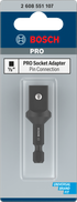 Bosch PRO Socket Adapter mit Stiftverbindung, 1/2", 50 mm - MELTEC GmbH