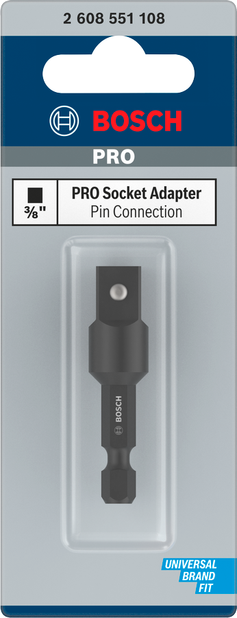 Bosch PRO Socket Adapter mit Stiftverbindung, 1/2", 50 mm - MELTEC GmbH