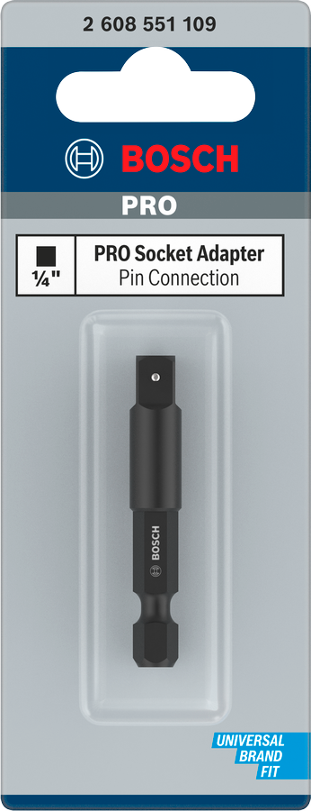 Bosch PRO Socket Adapter mit Stiftverbindung, 1/2", 50 mm - MELTEC GmbH