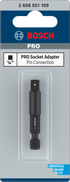 Bosch PRO Socket Adapter mit Stiftverbindung, 1/2", 50 mm - MELTEC GmbH
