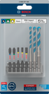 Bosch PRO Impact Set mit Multi Construction Bohrer und Pick and Click-Index, PH2 x 50 mm, PZ2 x 50 mm, T20 x 50 mm, T25 x 50 mm, T30 x 50 mm, MC 5/6/8 x 50 mm, 8‑tlg.