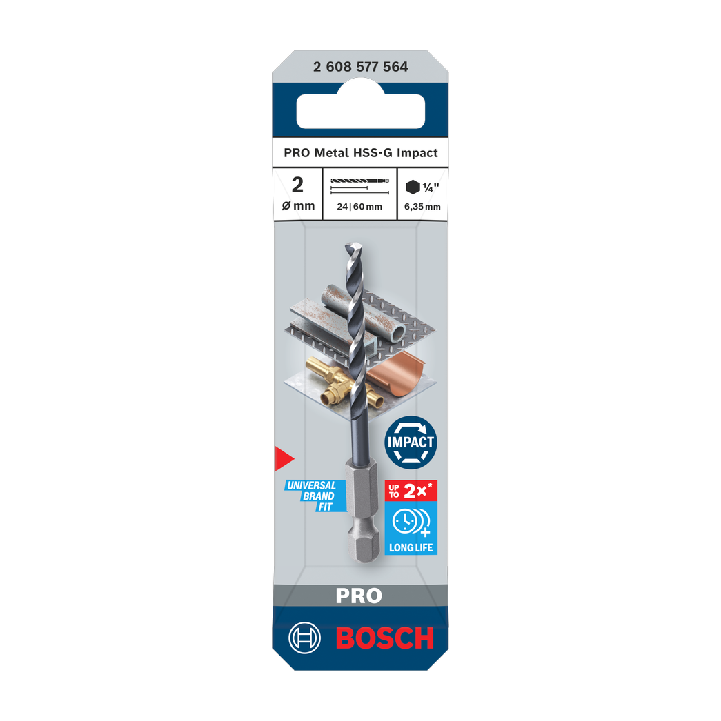 Bosch PRO Metal HSS-G Impact Spiralbohrer