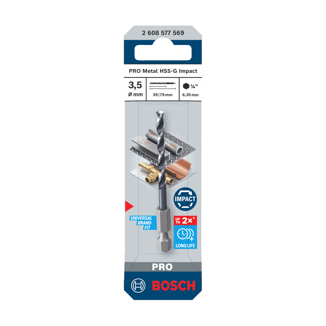 Bosch PRO Metal HSS-G Impact Spiralbohrer