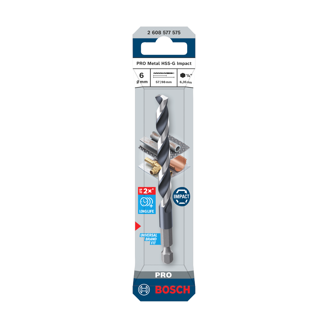 Bosch PRO Metal HSS-G Impact Spiralbohrer