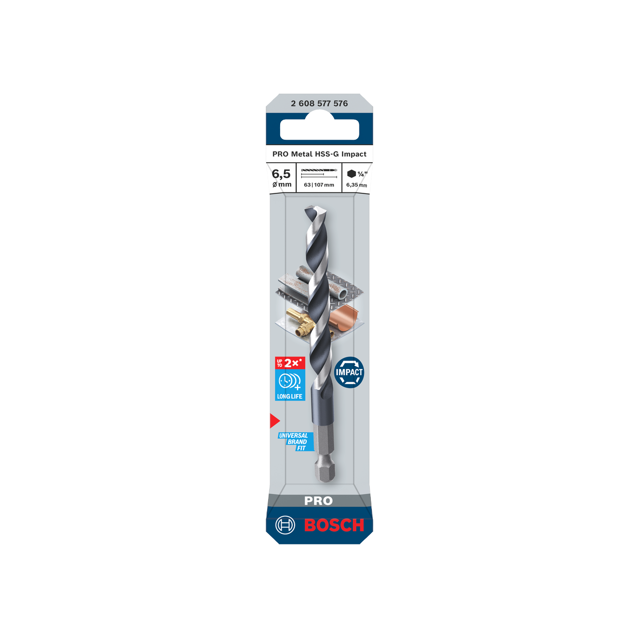 Bosch PRO Metal HSS-G Impact Spiralbohrer