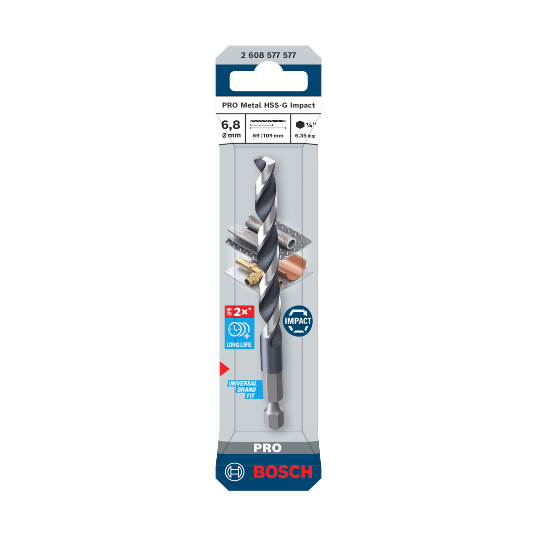 Bosch PRO Metal HSS-G Impact Spiralbohrer