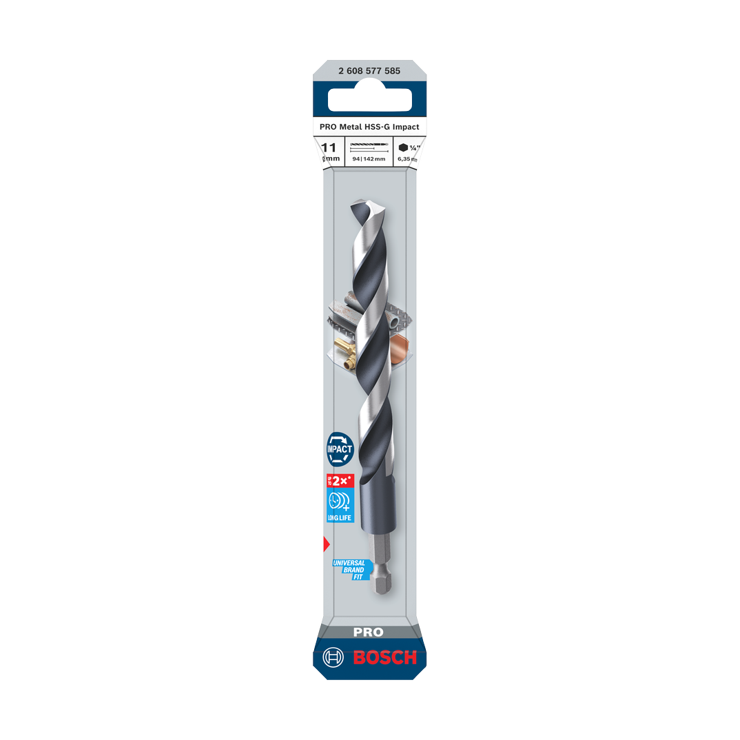 Bosch PRO Metal HSS-G Impact Spiralbohrer