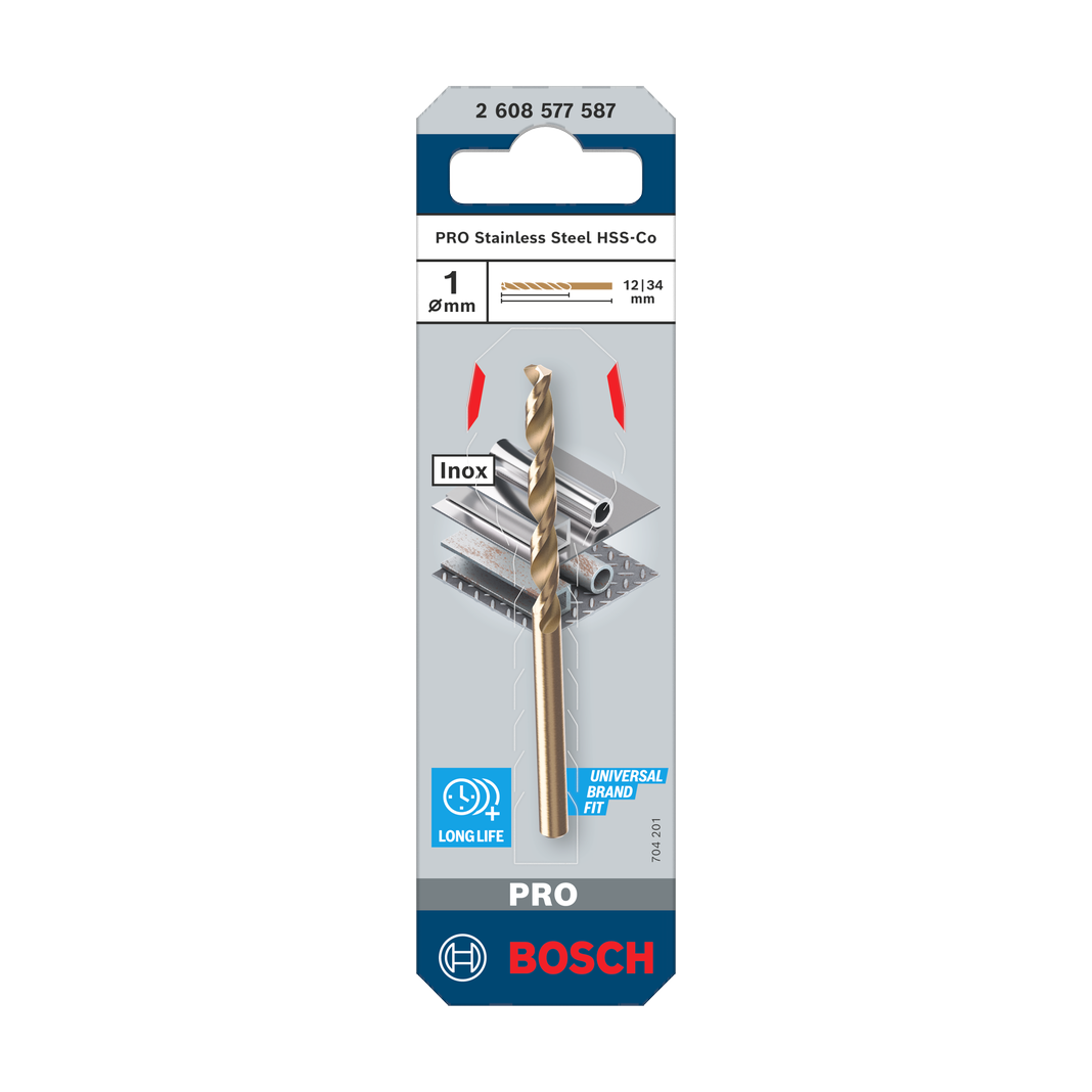 Bosch PRO Stainless Steel HSS-Co Spiralbohrer