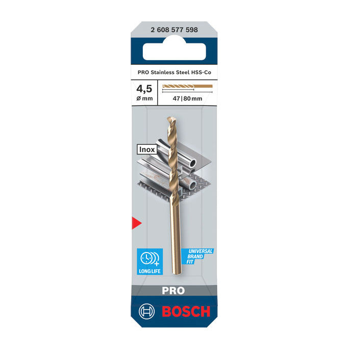 Bosch PRO Stainless Steel HSS-Co Spiralbohrer