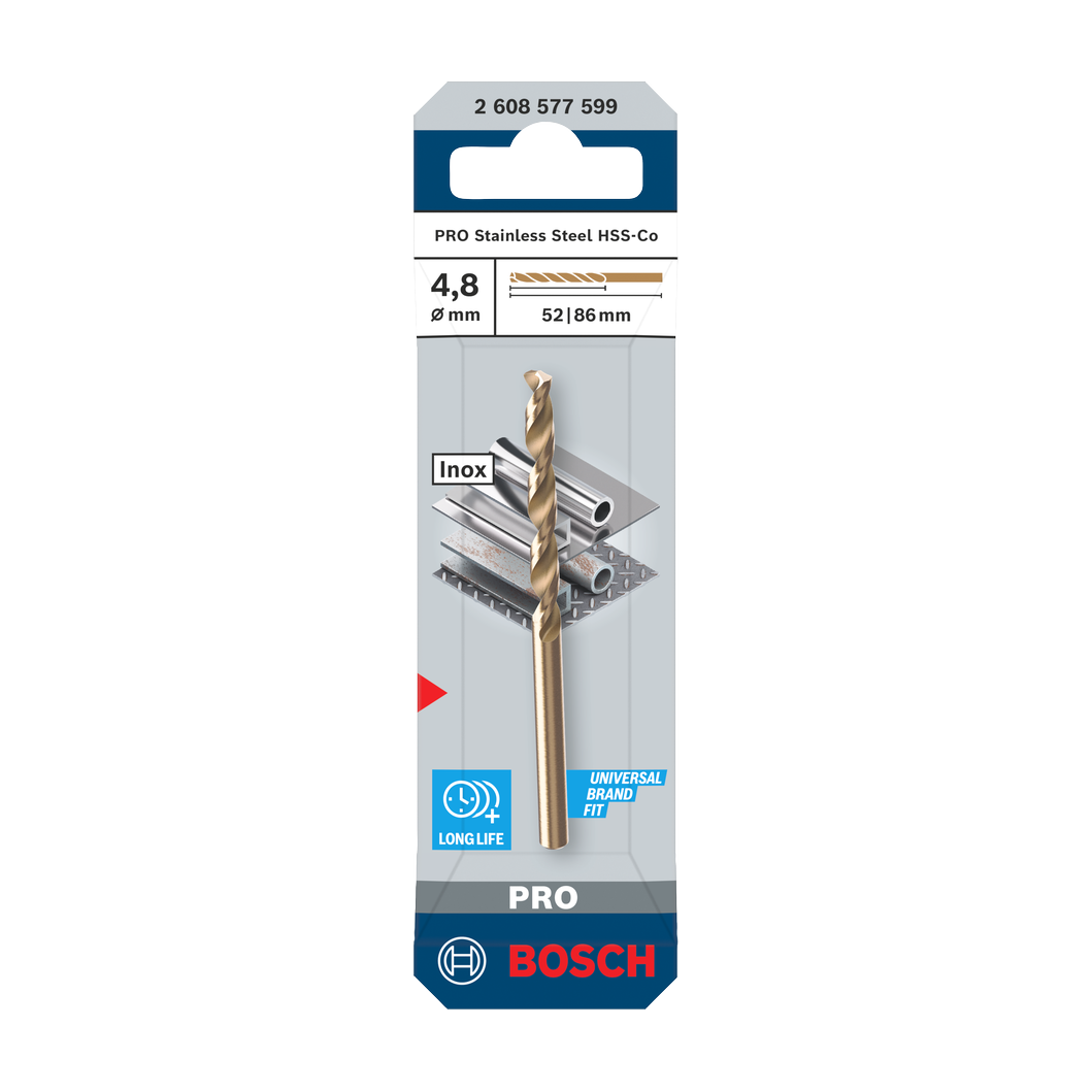 Bosch PRO Stainless Steel HSS-Co Spiralbohrer