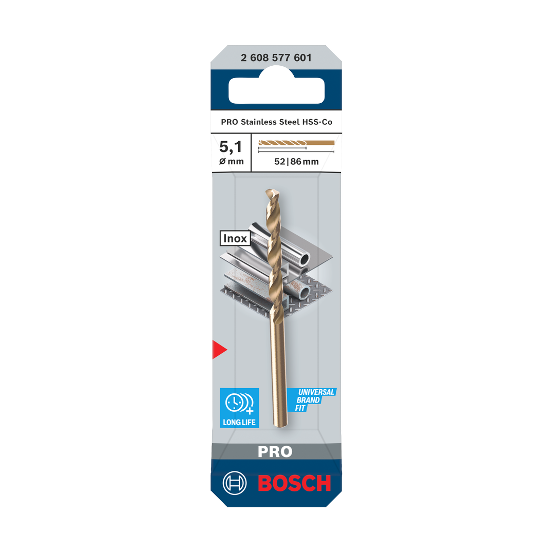 Bosch PRO Stainless Steel HSS-Co Spiralbohrer