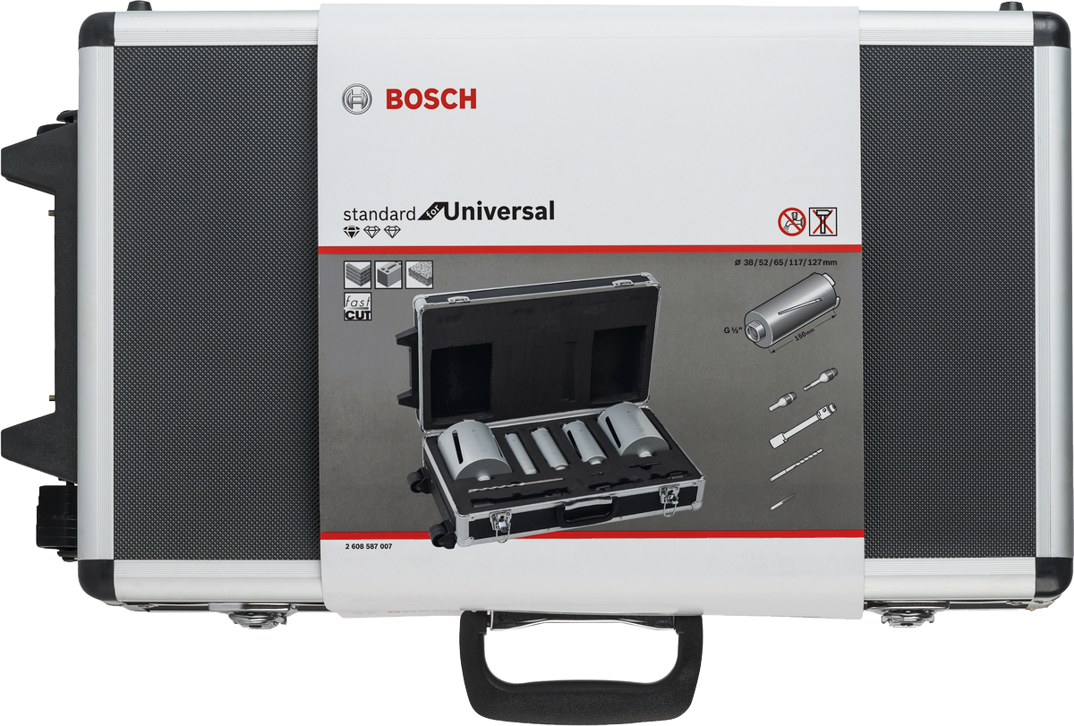 Bosch 5-Teiliges Diamanttrockenbohrkronen-Set G 1/2 Zoll