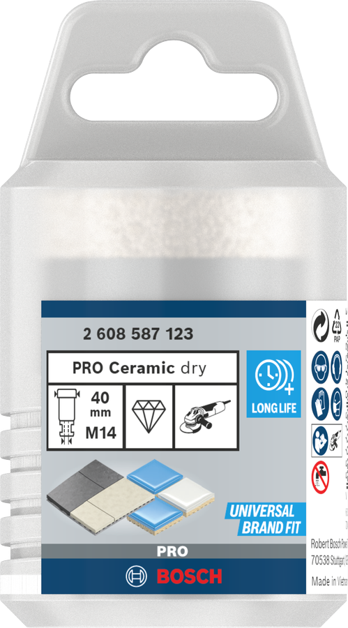 Bosch PRO Ceramic Trockenbohrkrone, 14 × 30 ×14 mm