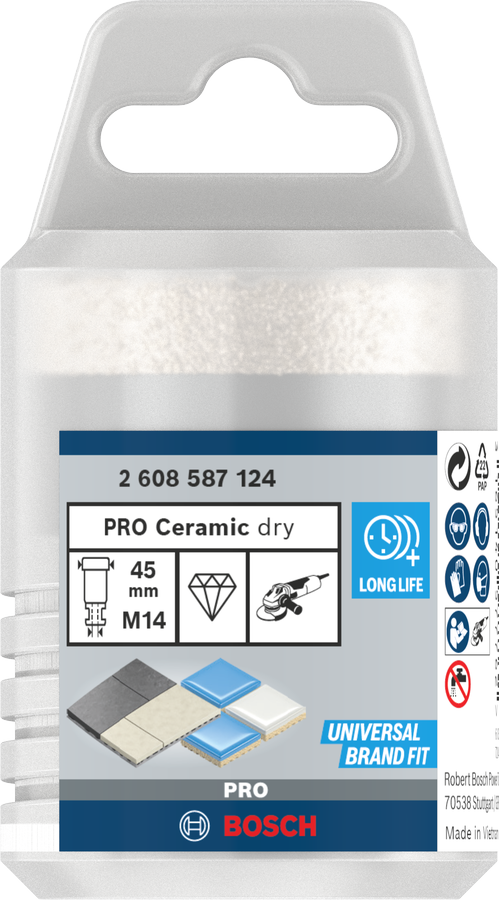 Bosch PRO Ceramic Trockenbohrkrone, 14 × 30 ×14 mm