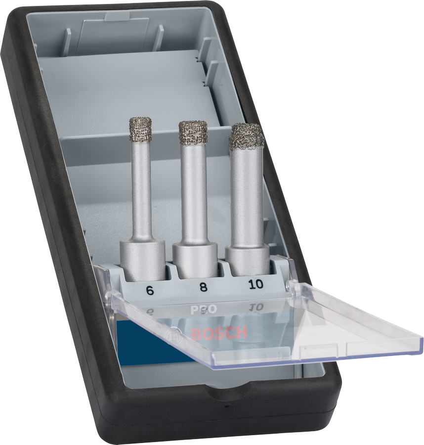 Bosch PRO Ceramic dry Bohrer-Set, 6 x 33, 8 x 33, 10 x 33 mm, 3-tlg.