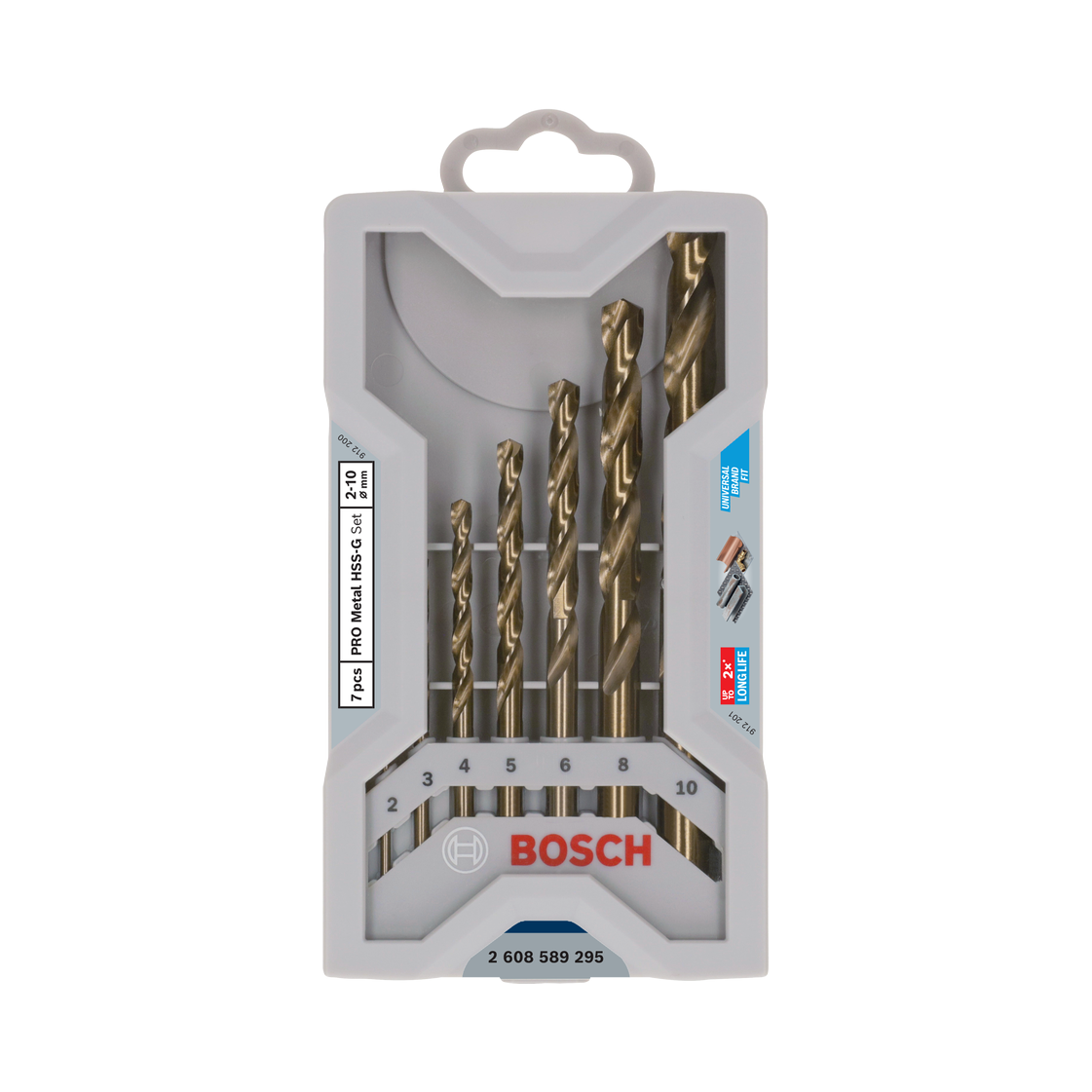 Bosch PRO Metal HSS-G Spiralbohrer Set, 7-tlg.