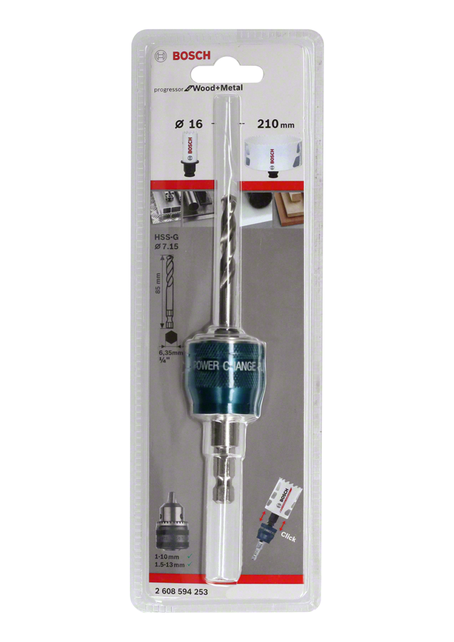 Bosch PC Plus-Adapter SDS plus, Bohrer HSS-G Ø 7,15 x 85 mm