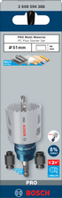 Bosch PRO Multi Material PC Plus Starter Set, 51 mm, 5-tlg.