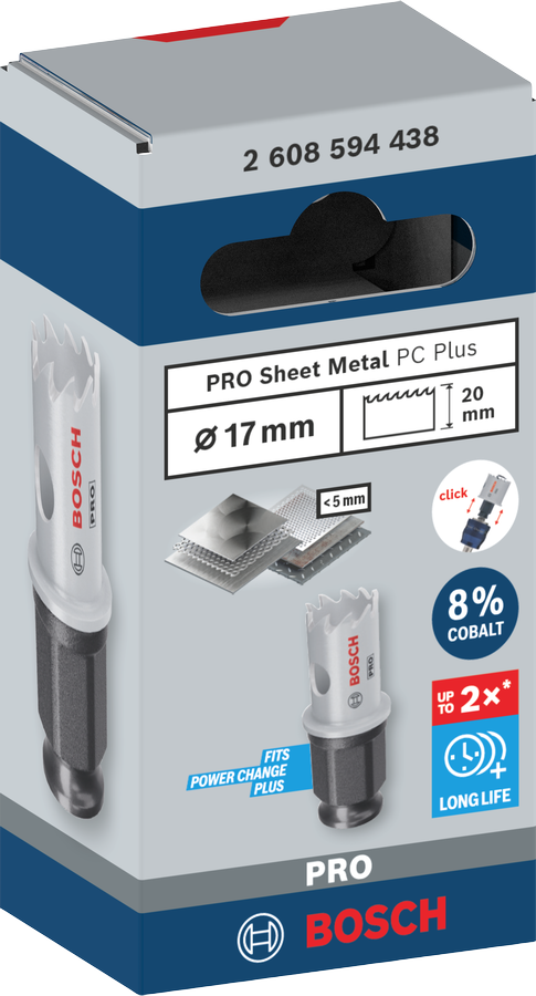 Bosch PRO Sheet Metal PC Plus Lochsäge, 16 mm