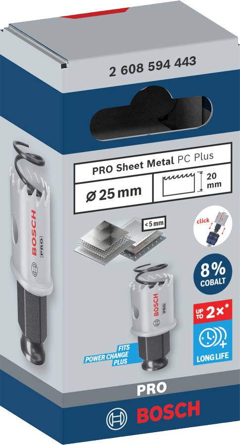 Bosch PRO Sheet Metal PC Plus Lochsäge, 16 mm