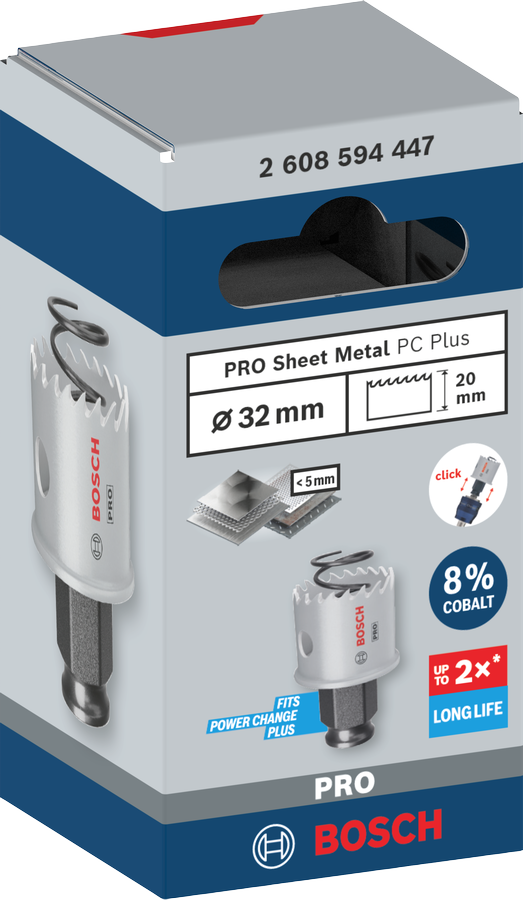Bosch PRO Sheet Metal PC Plus Lochsäge, 16 mm