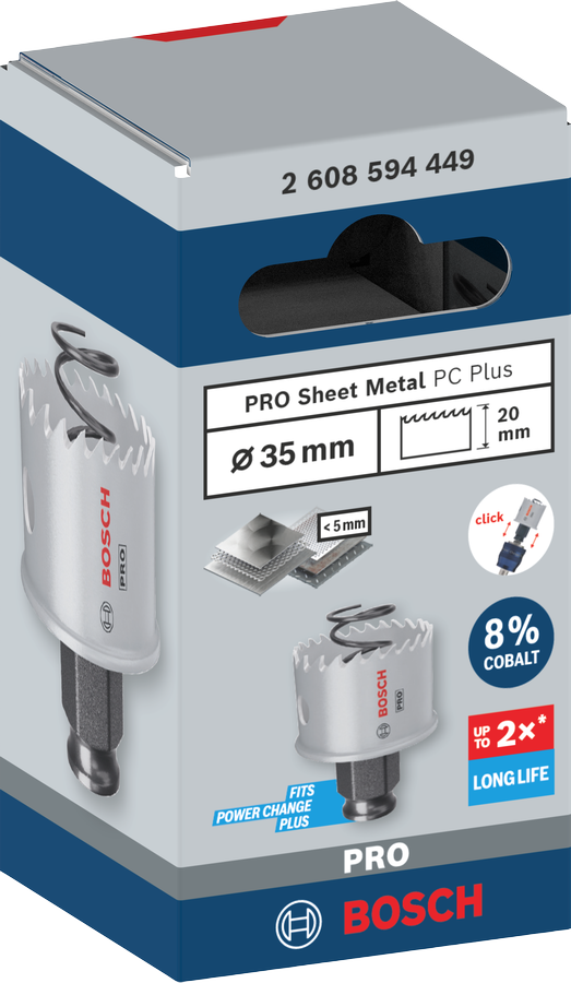 Bosch PRO Sheet Metal PC Plus Lochsäge, 16 mm
