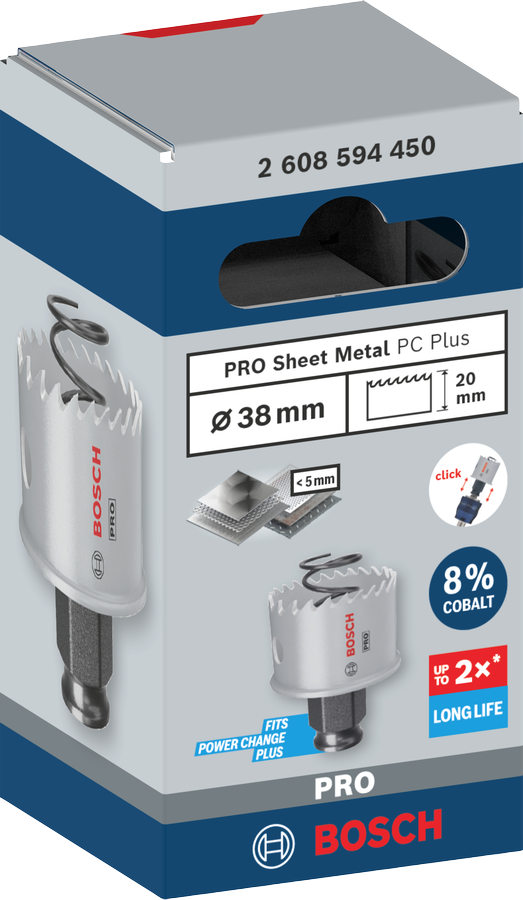 Bosch PRO Sheet Metal PC Plus Lochsäge, 16 mm