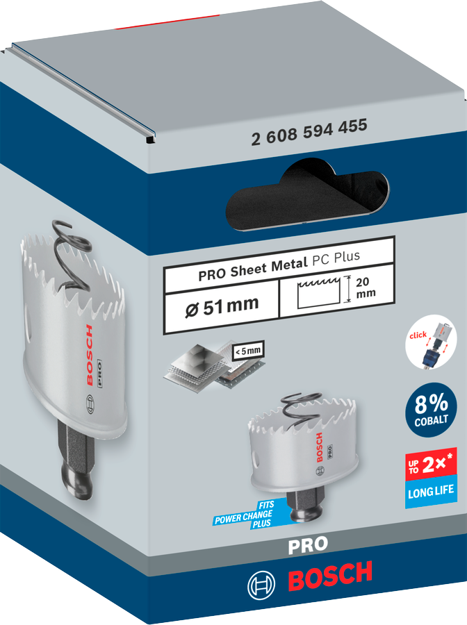 Bosch PRO Sheet Metal PC Plus Lochsäge, 16 mm