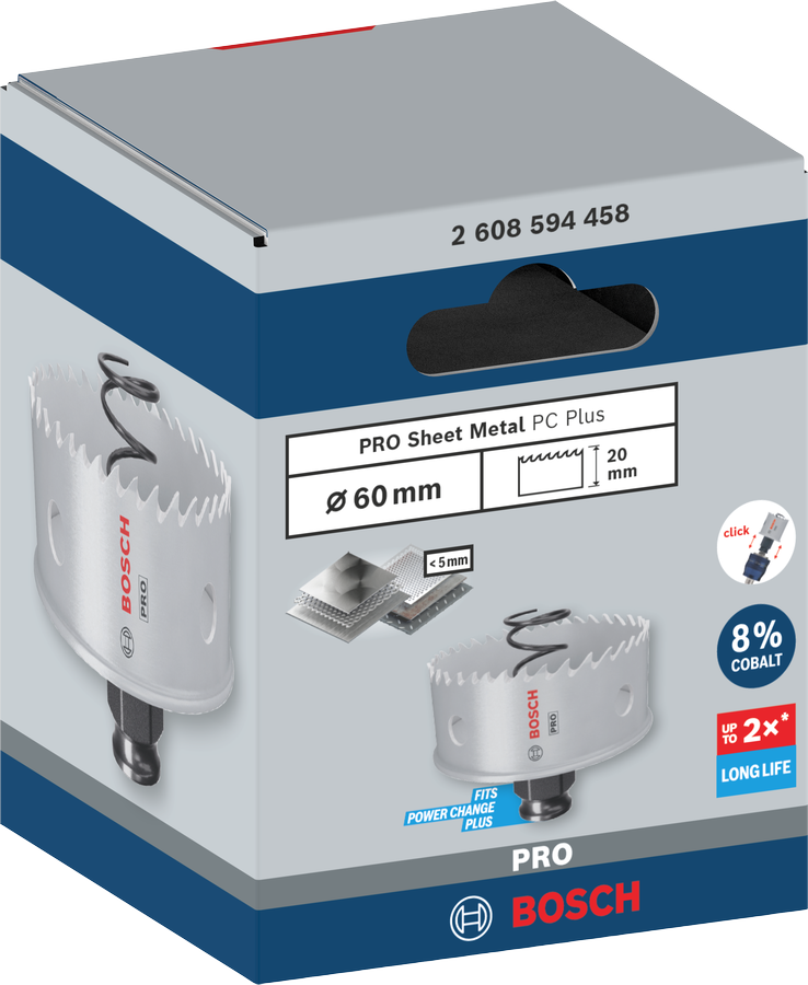 Bosch PRO Sheet Metal PC Plus Lochsäge, 16 mm