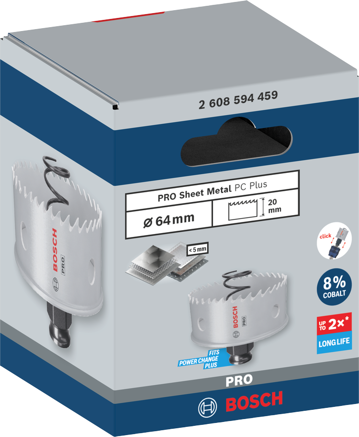 Bosch PRO Sheet Metal PC Plus Lochsäge, 16 mm
