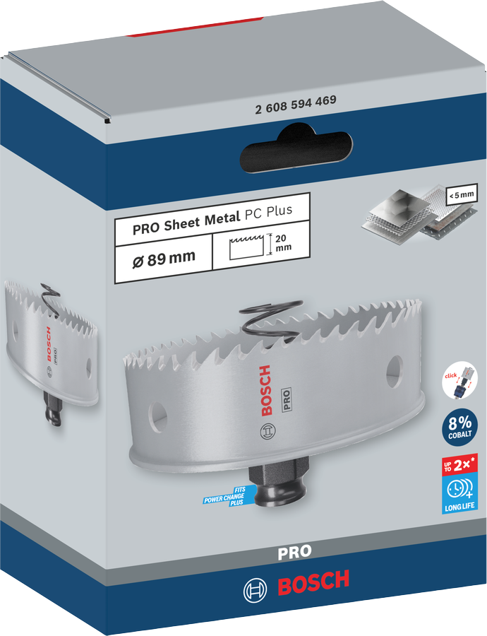 Bosch PRO Sheet Metal PC Plus Lochsäge, 16 mm
