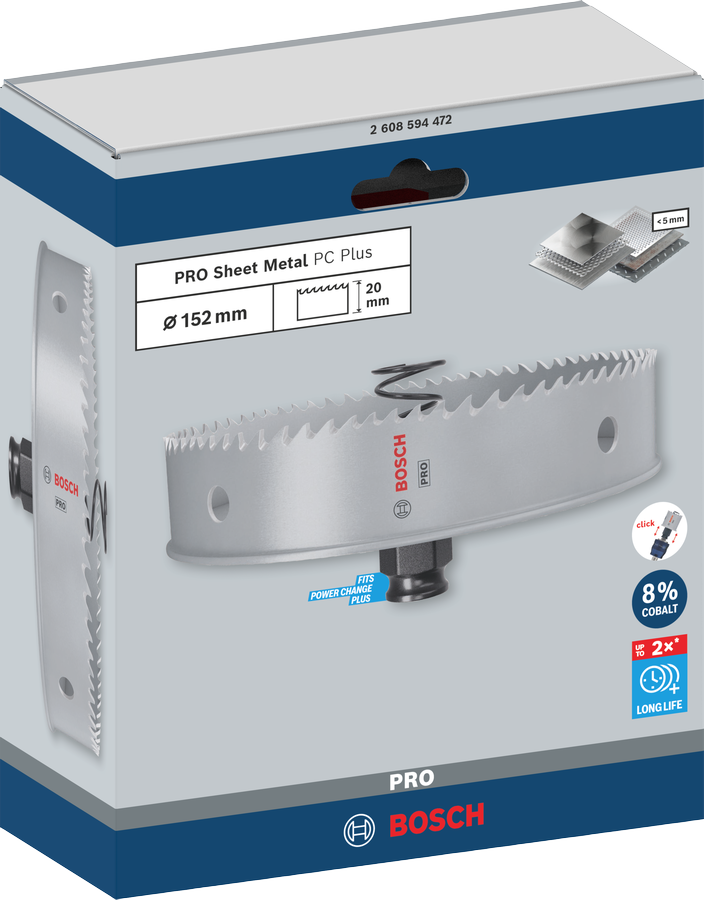 Bosch PRO Sheet Metal PC Plus Lochsäge, 16 mm