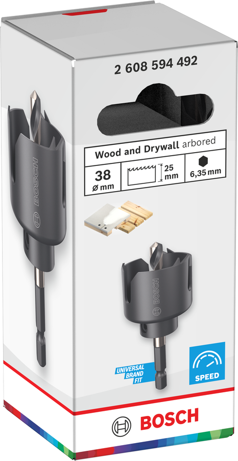 Bosch Holz- und Trockenbauwand-Arbore-Lochsäge, 25 x 25 mm