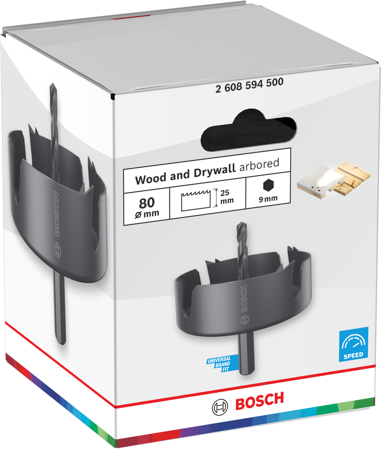 Bosch Holz- und Trockenbauwand-Arbore-Lochsäge, 25 x 25 mm