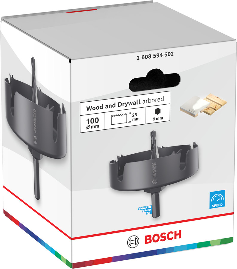 Bosch Holz- und Trockenbauwand-Arbore-Lochsäge, 25 x 25 mm