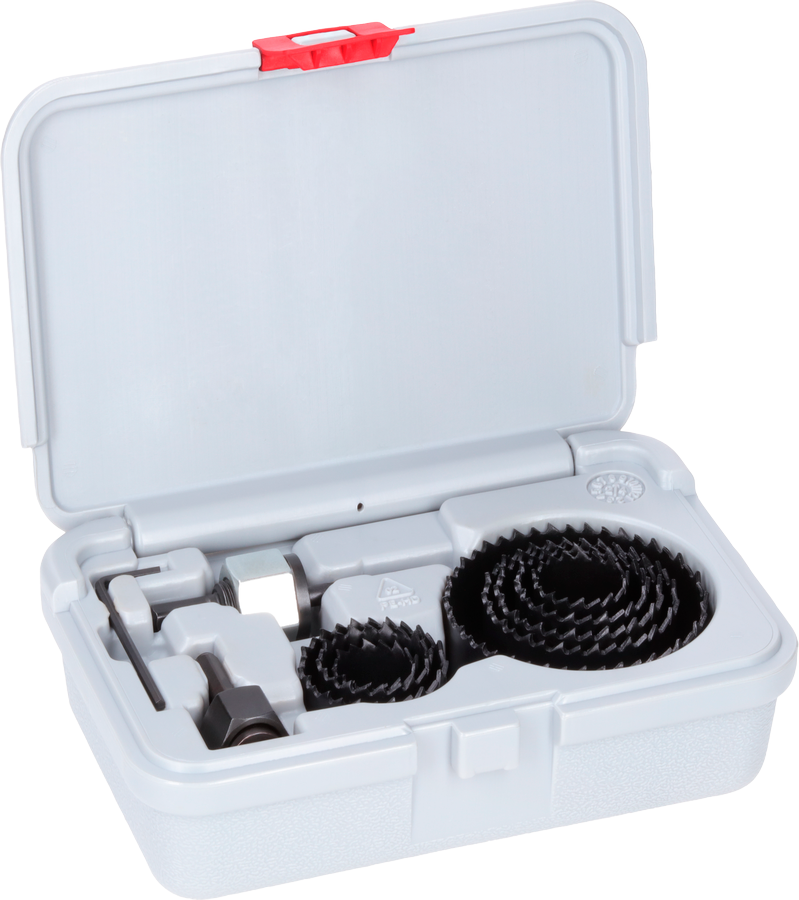 Bosch Wood and Drywall Lochsägen-Set mit Aufsteckhalter und Zentrierbohrer, 22; 25; 29; 35; 38; 44; 51; 68 x 15 mm