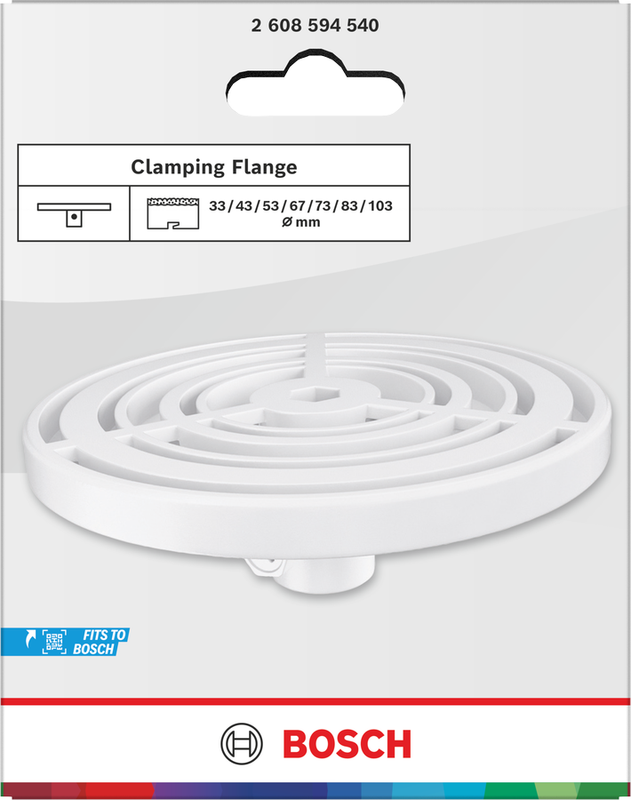Bosch Aufspannflansch für Brick and Soft Tile Lochsäge, 33-103 x - mm